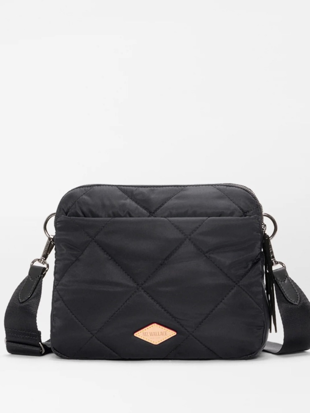 MZ Wallace Black Madison Quilted Crossbody Bag with Adjustable Strap - Picture 3 of 15